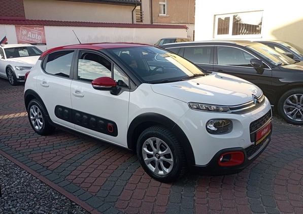 Citroen C3 cena 44900 przebieg: 73000, rok produkcji 2018 z Głogówek małe 254